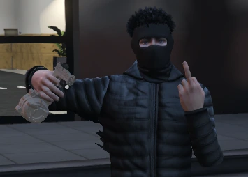 marcus flexing with hes gun